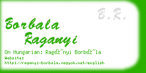 borbala raganyi business card